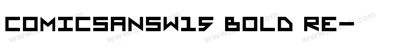 ComicSansW15 Bold Re字体转换